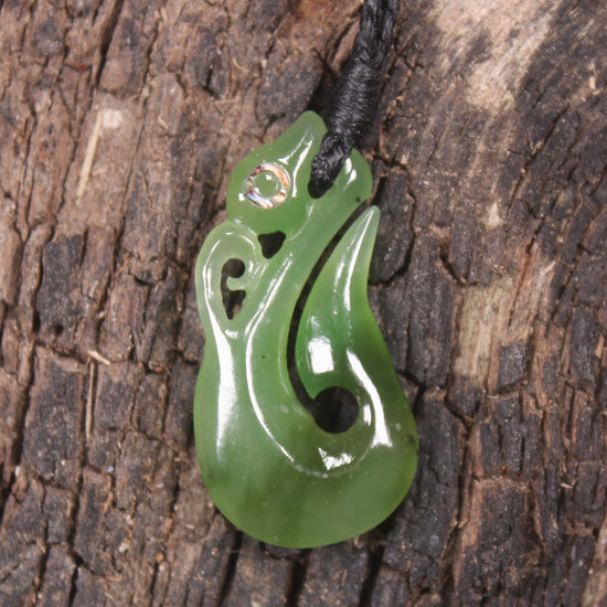 Manaia carved from Hapopo Pounamu - NZ Greenstone