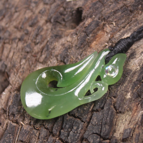 Manaia carved from Hapopo Pounamu - NZ Greenstone