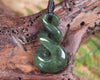 Twist carved from Kawakawa Pounamu - NZ Greenstone