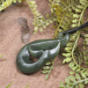 Whale Tail carved from Hapopo Pounamu - NZ Greenstone