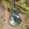 Twist or Pikorua carved from Hapopo Pounamu - NZ Greenstone