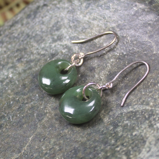 Porowhita Pounamu earrings