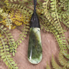 Roimata or Teardop carved from Hapopo Pounamu - NZ Greenstone