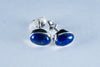 Lapis Lazuli Sterling Silver Stud Earrings (AZ094)
