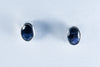 Iolite Sterling Silver Stud Earrings (AZ095)
