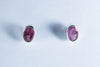Pink Tourmaline Faceted Sterling Silver Stud Earrings (AZ099)