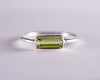 Green Tourmaline Sterling Silver Ring US8 (BM595)