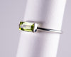 Green Tourmaline Sterling Silver Ring US8 (BM595)