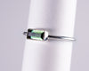 Green Tourmaline Sterling Silver Ring US8 (BM598)