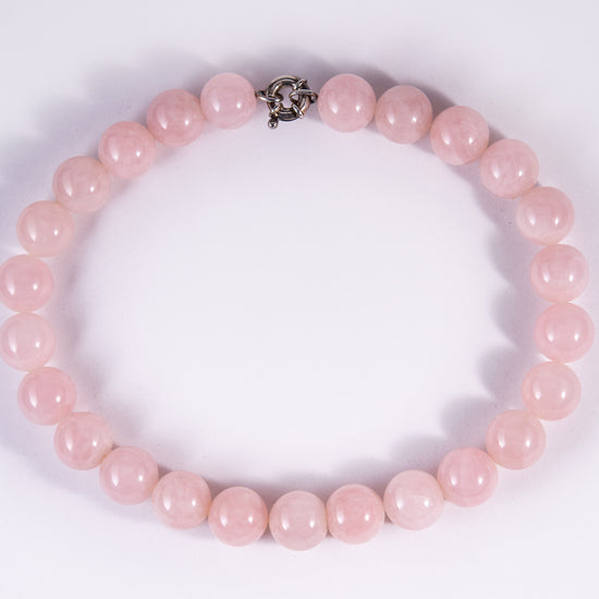 Rose Quartz Beaded Necklace