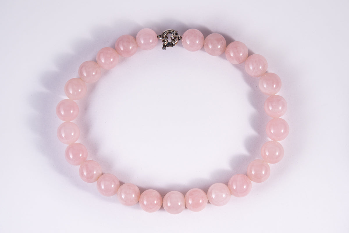 Rose Quartz Beaded Necklace