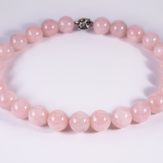 Rose Quartz Beaded Necklace