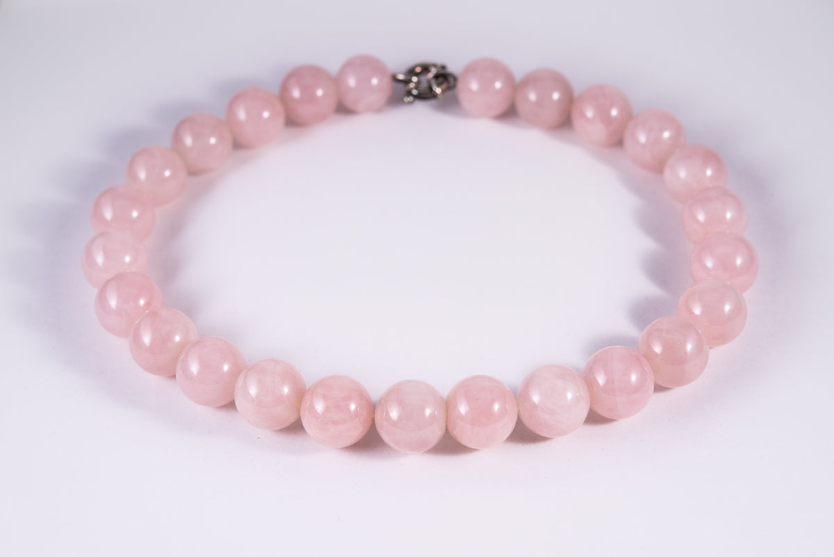Rose Quartz Beaded Necklace