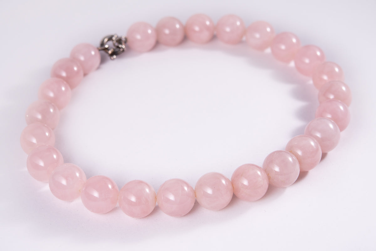 Rose Quartz Beaded Necklace