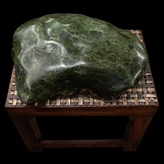 NZ Greenstone Freeform Sculpture (BH300) Rimu Pounamu