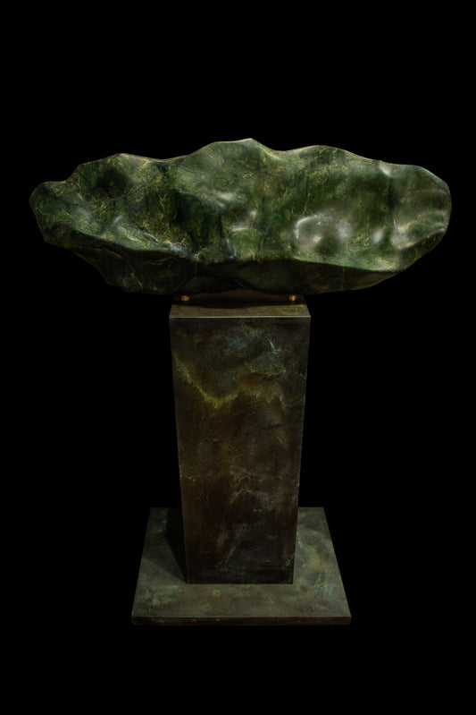 NZ Greenstone Freeform Sculpture (BH301)  Rimu Pounamu