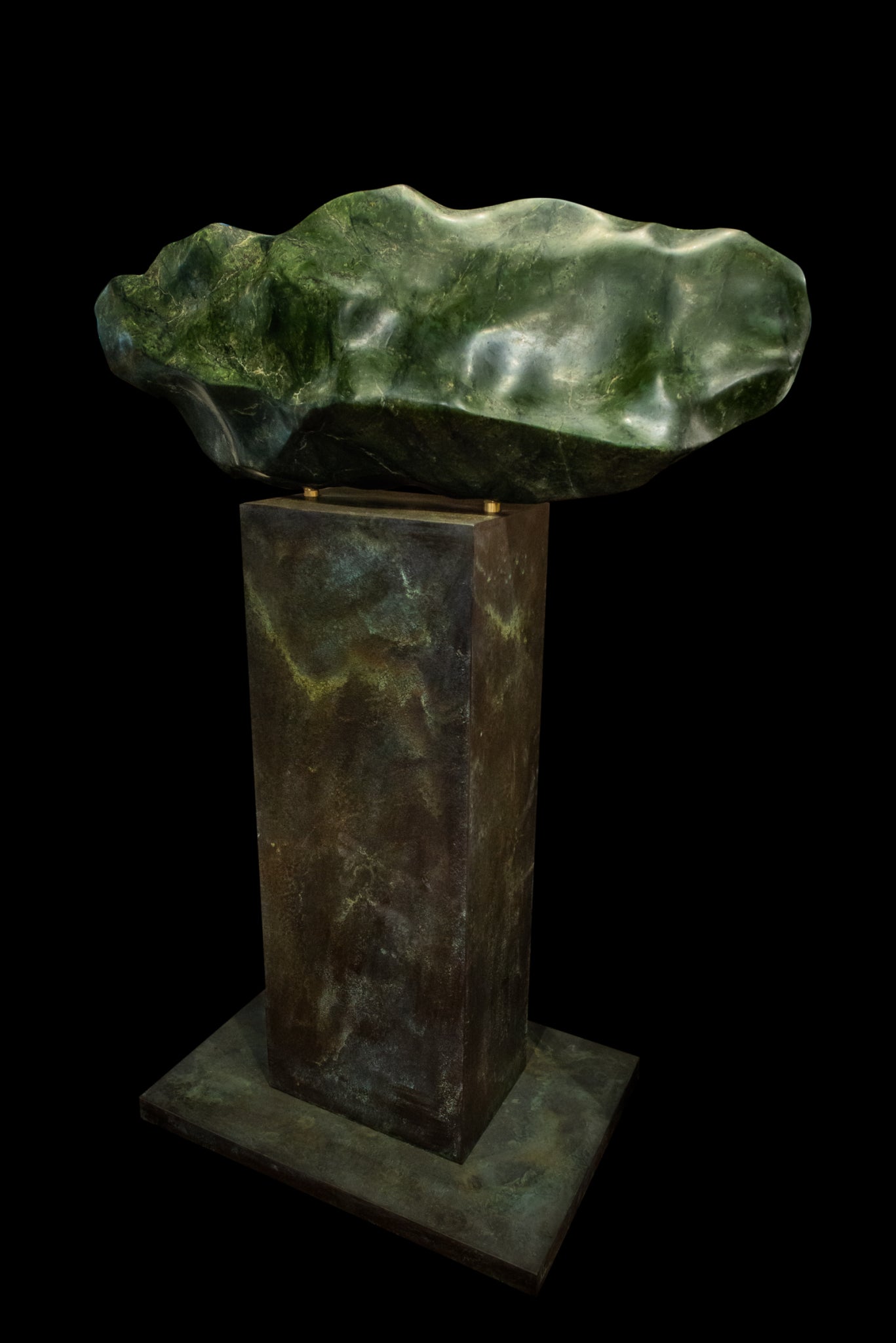 NZ Greenstone Freeform Sculpture (BH301)  Rimu Pounamu