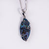 Sterling Silver Small Pāua Shell Pendant (CE311)