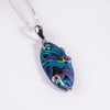 Sterling Silver Small Pāua Shell Pendant (CE311)