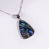 Sterling Silver Small Pāua Shell Pendant (CE313)