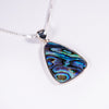Sterling Silver Small Pāua Shell Pendant (CE313)