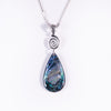 Sterling Silver Small Pāua Shell Pendant (CE311)