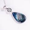 Sterling Silver Small Pāua Shell Pendant (CE311)