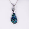 Sterling Silver Small Pāua Shell Pendant (CE311)
