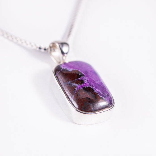Sugilite Small Sterling Silver Pendant