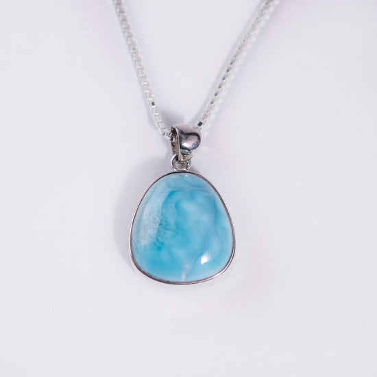 Larimar Sterling Silver Pendant