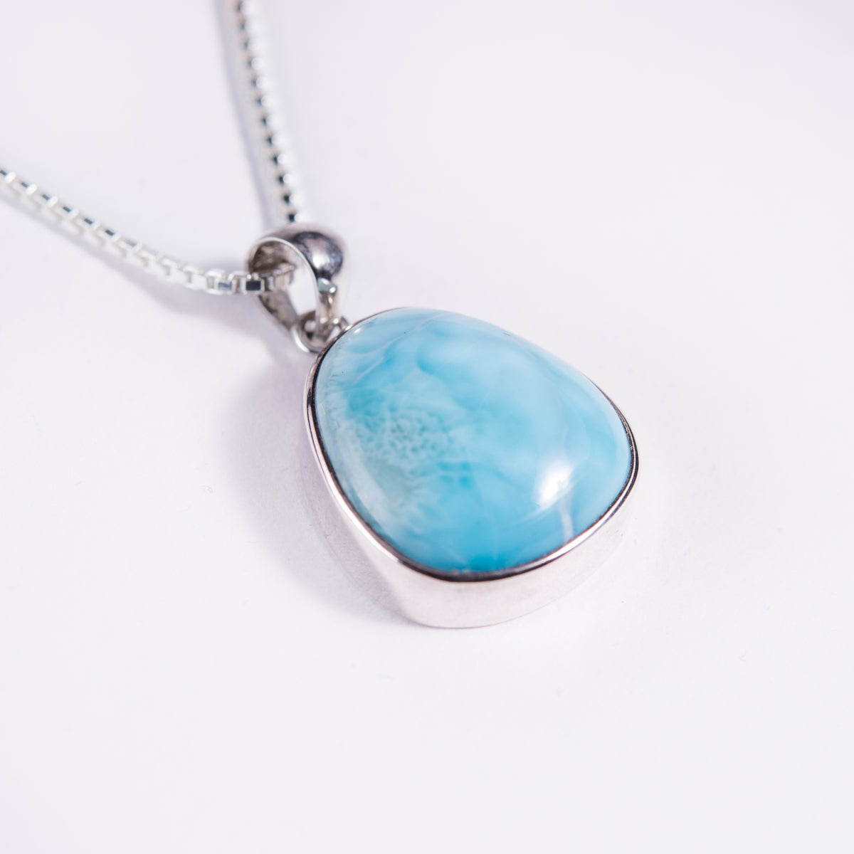 Larimar Sterling Silver Pendant