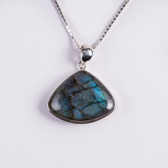 Labradorite Sterling Silver Pendant