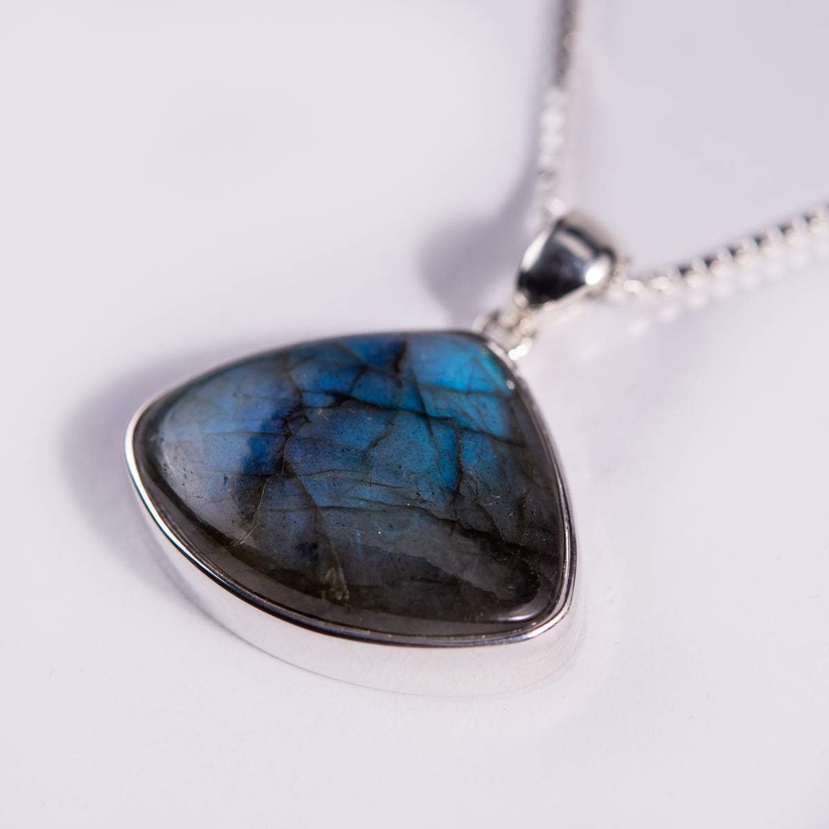 Labradorite Sterling Silver Pendant