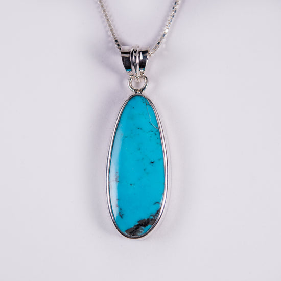 Kingman Mine Turquoise Sterling Silver Pendant