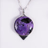 Charoite Large Sterling Silver Pendant