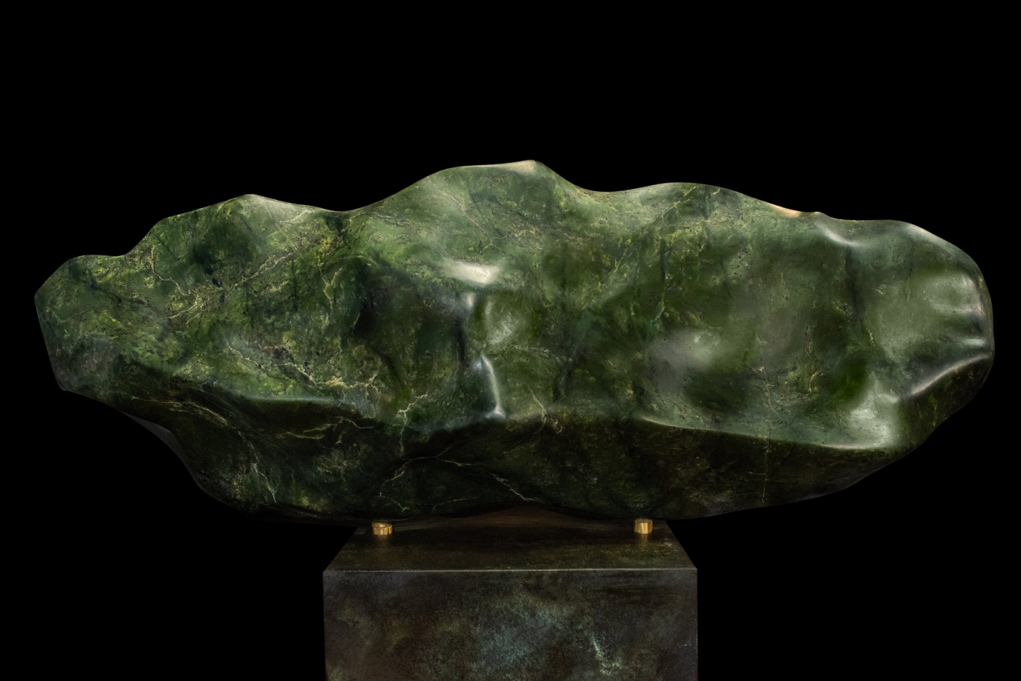 NZ Greenstone Freeform Sculpture (BH301)  Rimu Pounamu