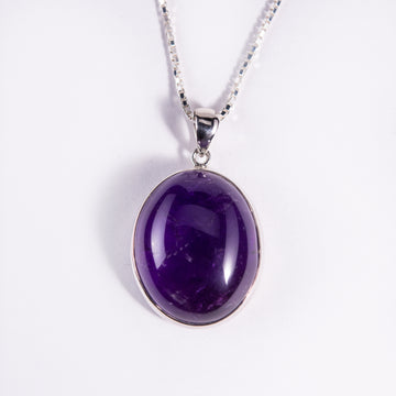 Amethyst Sterling Silver Pendant