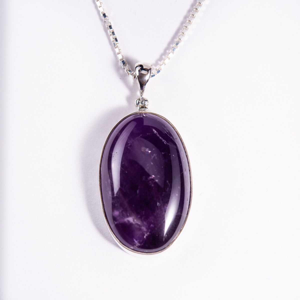 Amethyst Sterling Silver Pendant