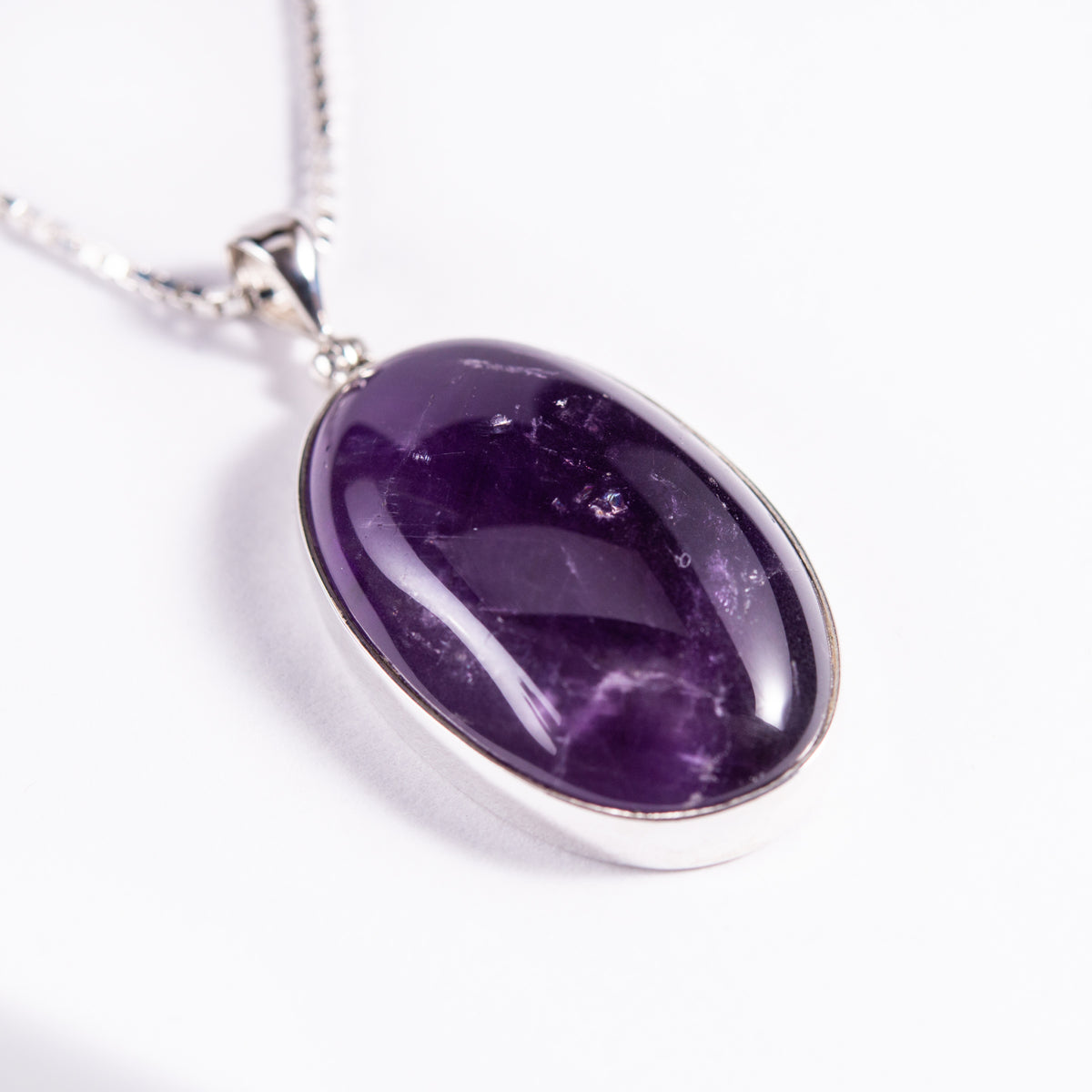 Amethyst Sterling Silver Pendant