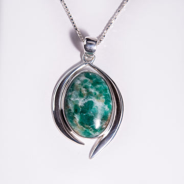 Fuchsite Sterling Silver Pendant
