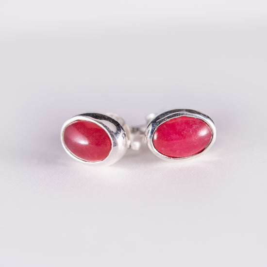 Rhodonite Small Stud Earrings