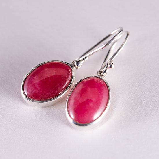 Rhodonite Small Drop Earrings