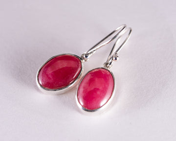Rhodonite Small Drop Earrings