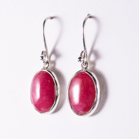 Rhodonite Small Drop Earrings