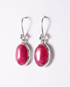 Rhodonite Small Drop Earrings
