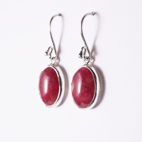Rhodonite Small Drop Earrings