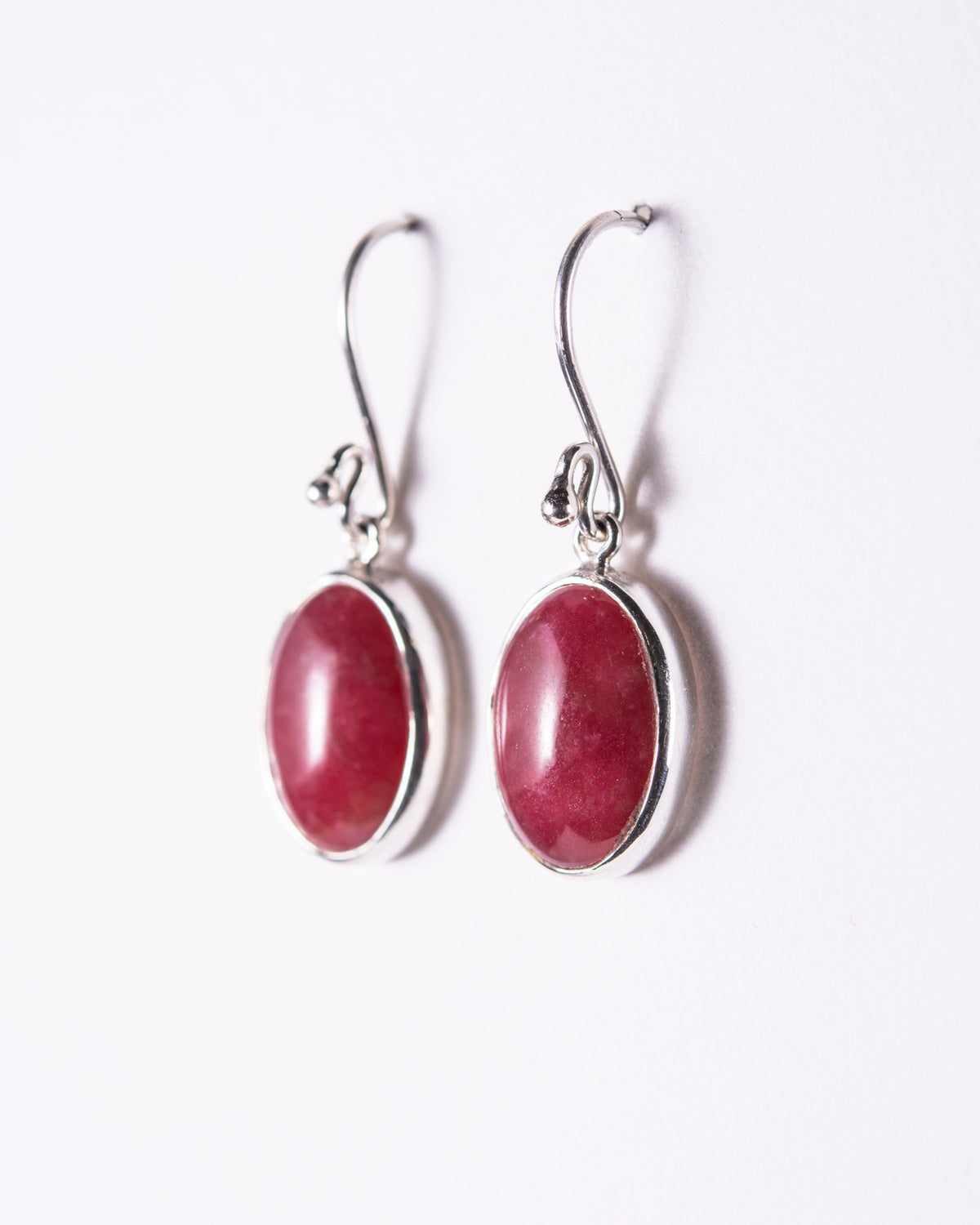 Rhodonite Small Drop Earrings
