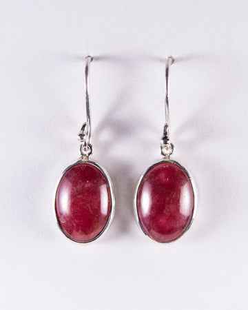 Rhodonite Small Drop Earrings