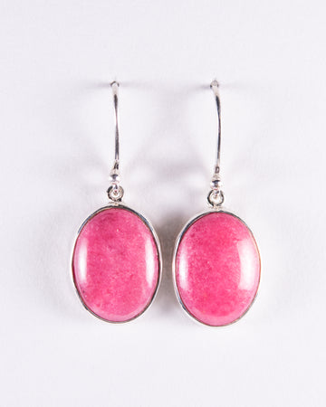 Rhodonite Small Drop Earrings (S151)