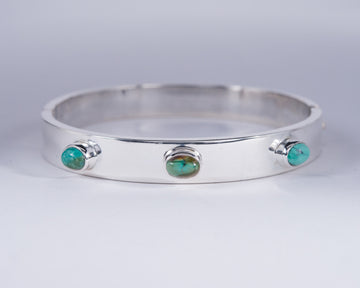 Turquoise Sterling Silver Bangle (AH699)